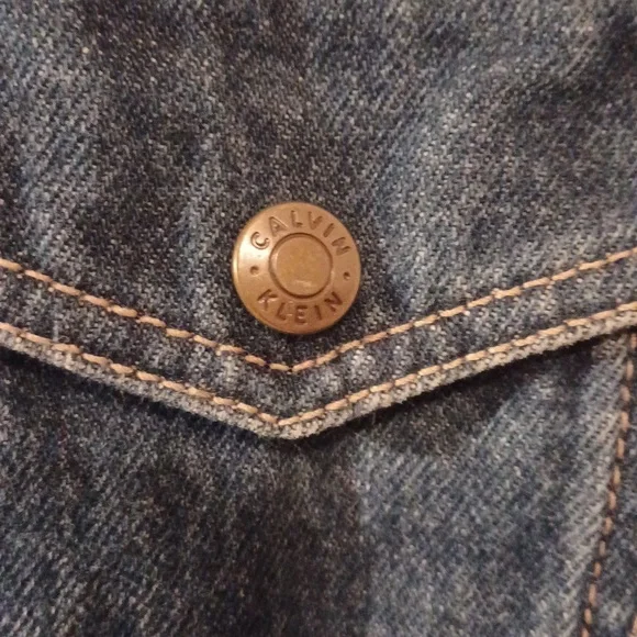 Calvin Klein, dark blue,denim, jacket Sz.L - Picture 2 of 5